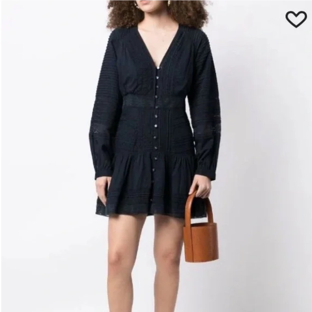 Veronica Beard Addilyn Longsleeve Cotton Dress Cottagecore Wedding Guest 6